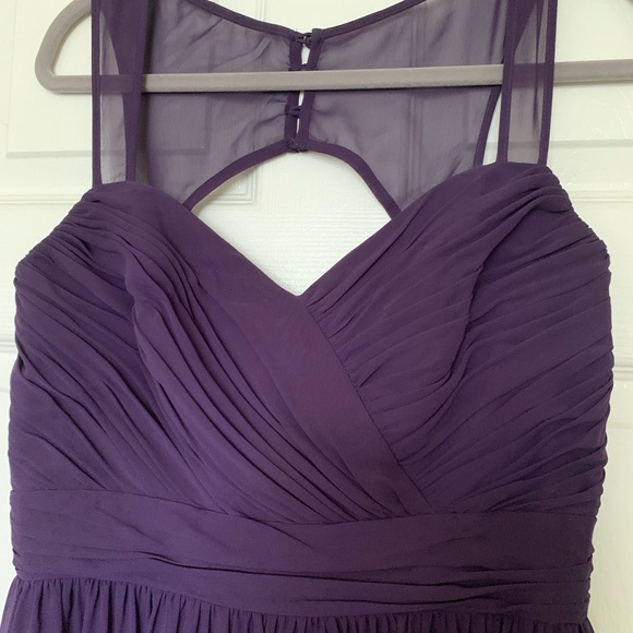 Full length formal gown. Deep purple. - Picture 3 of 3